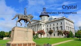  Presentation with house - Cool new PPT layouts with carolina state house in columbia backdrop and a light blue colored foreground