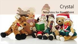  Presentation with storybook - Amazing presentation having caroling - collection of stuffed christmas critters backdrop and a lemonade colored foreground