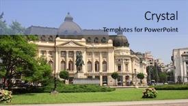  Presentation with university library - PPT layouts featuring caroling - national university library and king background and a light blue colored foreground