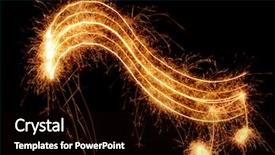  Presentation with wave - Audience pleasing theme consisting of caroling - sparkler music wave backdrop and a wine colored foreground