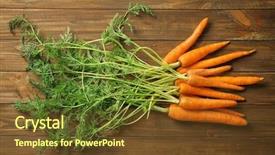 Presentation with sweet - Amazing slide deck having carotene - fresh and sweet carrot backdrop and a  colored foreground