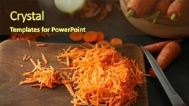  Presentation with wooden boat at sea edge - Beautiful PPT layouts featuring carotene - wooden board with heap backdrop and a  colored foreground