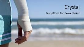  Presentation with carpal tunnel - Amazing PPT theme having carpal tunnel syndrome - closeup of a young caucasian backdrop and a light blue colored foreground