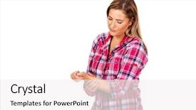  Presentation with hand wrist pain - Colorful slide deck enhanced with carpal tunnel syndrome - young woman has wrist pain backdrop and a white colored foreground