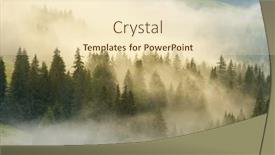  Presentation with forest morning - Slide deck consisting of carpathian-mountain-forest-at-early background and a lemonade colored foreground