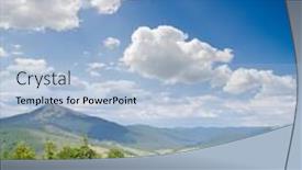  Presentation with ukraine - PPT theme having carpathian mountains in summer bukovel region ukraine background and a light blue colored foreground