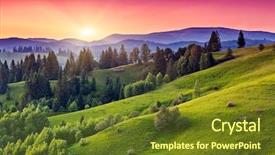  Presentation with sugarcane fields mountains landscape nature - Amazing PPT layouts having carpathian ukraine europe beauty world backdrop and a tawny brown colored foreground