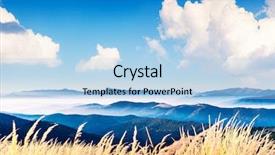  Presentation with landscape - Presentation enhanced with carpathian ukraine europe beauty world background and a light blue colored foreground