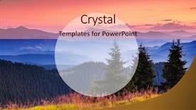  Presentation with beautiful nature in twilight - Audience pleasing PPT layouts consisting of carpathian ukraine europe beauty world backdrop and a coral colored foreground