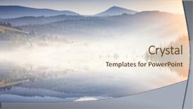  Presentation with foggy - Presentation design enhanced with carpathian ukraine europe beauty world background and a cream colored foreground