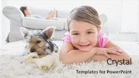  Presentation with navajo rug - Amazing slide set having carpet - little girl lying on rug backdrop and a soft green colored foreground