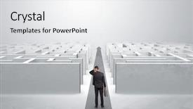  Presentation with red carpet limosine - Theme consisting of carpet arrow between two maze background and a white colored foreground