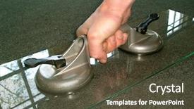  Presentation with carpet - Colorful slide set enhanced with carpet installation - glazier backdrop and a tawny brown colored foreground