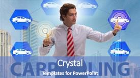  Presentation with carpooling - Amazing slide set having carpool - businessman in carpooling and carsharing backdrop and a teal colored foreground