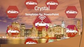  Presentation with carpooling - Presentation featuring carpool - ridesharing and carpooling concept background and a  colored foreground