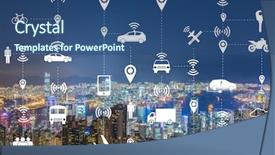  Presentation with carpooling - Slide set having carpool - ridesharing and carpooling concept background and a  colored foreground