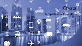  Presentation with carpooling - PPT theme with carpool - ridesharing and carpooling concept background and a  colored foreground