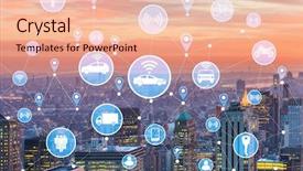  Presentation with carpooling - Colorful slide set enhanced with carpool - ridesharing and carpooling concept backdrop and a  colored foreground