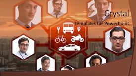  Presentation with carpooling - Amazing slide set having carpool - ridesharing and carpooling concept backdrop and a  colored foreground