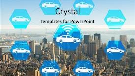  Presentation with carpooling - PPT theme with carpool - ridesharing and carpooling concept background and a  colored foreground