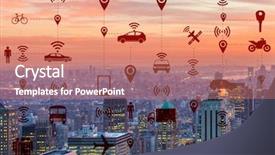  Presentation with carpooling - PPT theme featuring carpool - ridesharing and carpooling concept background and a  colored foreground