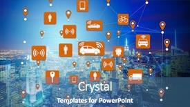  Presentation with carpooling - Presentation design featuring carpool - ridesharing and carpooling concept background and a teal colored foreground