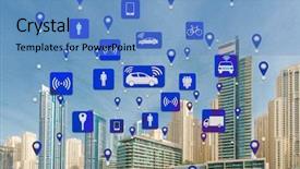  Presentation with carpooling - Amazing presentation having carpool - ridesharing and carpooling concept backdrop and a teal colored foreground