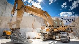  Presentation with mining engineering - Colorful PPT layouts enhanced with carrara italy open marble mining backdrop and a coral colored foreground