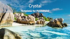  Presentation with turquoise beach - Cool new slides with carribean - anse sous d'argent beach backdrop and a  colored foreground