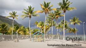  Presentation with carribean - Amazing theme having carribean beach in la desirade backdrop and a  colored foreground