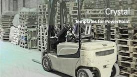  Presentation with image retrieval - Presentation theme with carrier up - image of loader background and a gray colored foreground