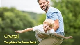  Presentation with plane - Beautiful PPT theme featuring carries him like a plane backdrop and a tawny brown colored foreground