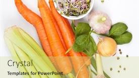  Presentation with smoothie - Beautiful theme featuring carrot-orange-smoothie-healthy-lifestile backdrop and a yellow colored foreground
