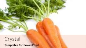  Presentation with smoothie - PPT theme consisting of carrot-orange-smoothie-healthy-lifestile background and a gold colored foreground