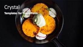  Presentation with black - Presentation theme enhanced with carrot-pancakes-on-the-black background and a black colored foreground