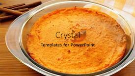  Presentation with crisp carrot - Slides consisting of carrot souffle background and a gold colored foreground