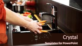  Presentation with carrots - Audience pleasing slide deck consisting of carrots in the kitchen sink backdrop and a wine colored foreground