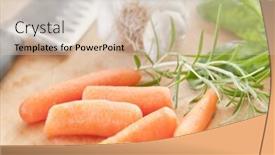  Presentation with carrots - PPT layouts enhanced with carrots-on-cutting-board background and a soft green colored foreground