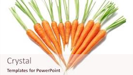  Presentation with carrots - Beautiful slides featuring carrots-on-white-background backdrop and a lemonade colored foreground