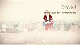  Presentation with gala new orleans - Amazing slide set having carrying gifts against new york backdrop and a  colored foreground