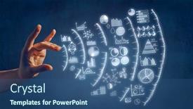  Presentation with great idea - Colorful presentation enhanced with carrying out great success idea mixed media backdrop and a ocean colored foreground