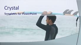  Presentation with race car a red racing - Slide deck featuring carrying surfboard on her head background and a  colored foreground