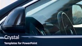  Presentation with car picture - Colorful PPT theme enhanced with cars dashes - well-known piece of the picture backdrop and a navy blue colored foreground