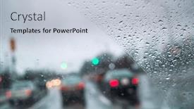  Presentation with bad weather - Slides consisting of cars-driving-in-bad-weather and a lemonade colored foreground