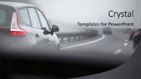  Presentation with emissions - Amazing PPT layouts having cars going fast backdrop and a light gray colored foreground