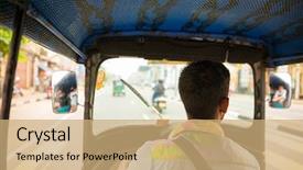  Presentation with sri lanka - Theme having road of sri lanka background and a coral colored foreground