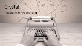  Presentation with doodles - Audience pleasing PPT theme consisting of doodles idea message plane car backdrop and a soft green colored foreground