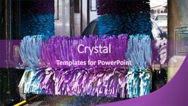  Presentation with cars - Slides consisting of cars in a carwash background and a violet colored foreground