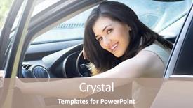  Presentation with hybride car - Presentation with spectrum - various colors ribbon bobbins close background and a teal colored foreground