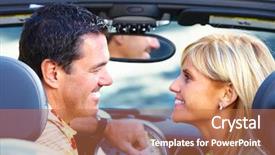  Presentation with college education happy smiling - Theme consisting of cars ladies - happy smiling couple background and a  colored foreground